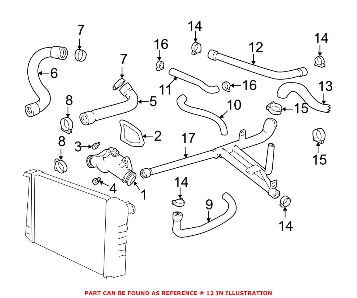 BMW Heater Hose - Inlet 64218401809